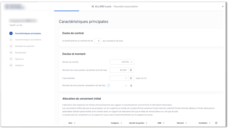 Plateforme Wealth screenshot